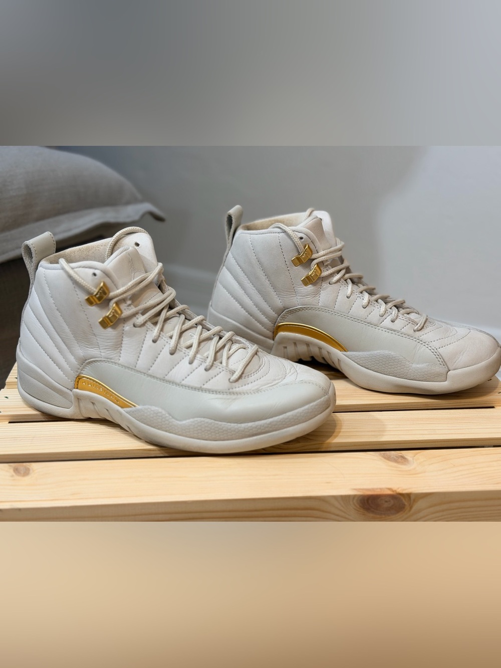 Women’s Air Jordan 12 Retro “Phantom” sneakers.
